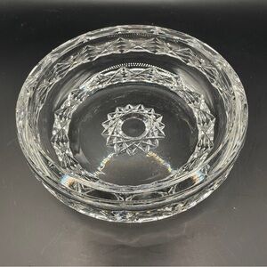 Cut Crystal Decorative Bowl - Clear Glass